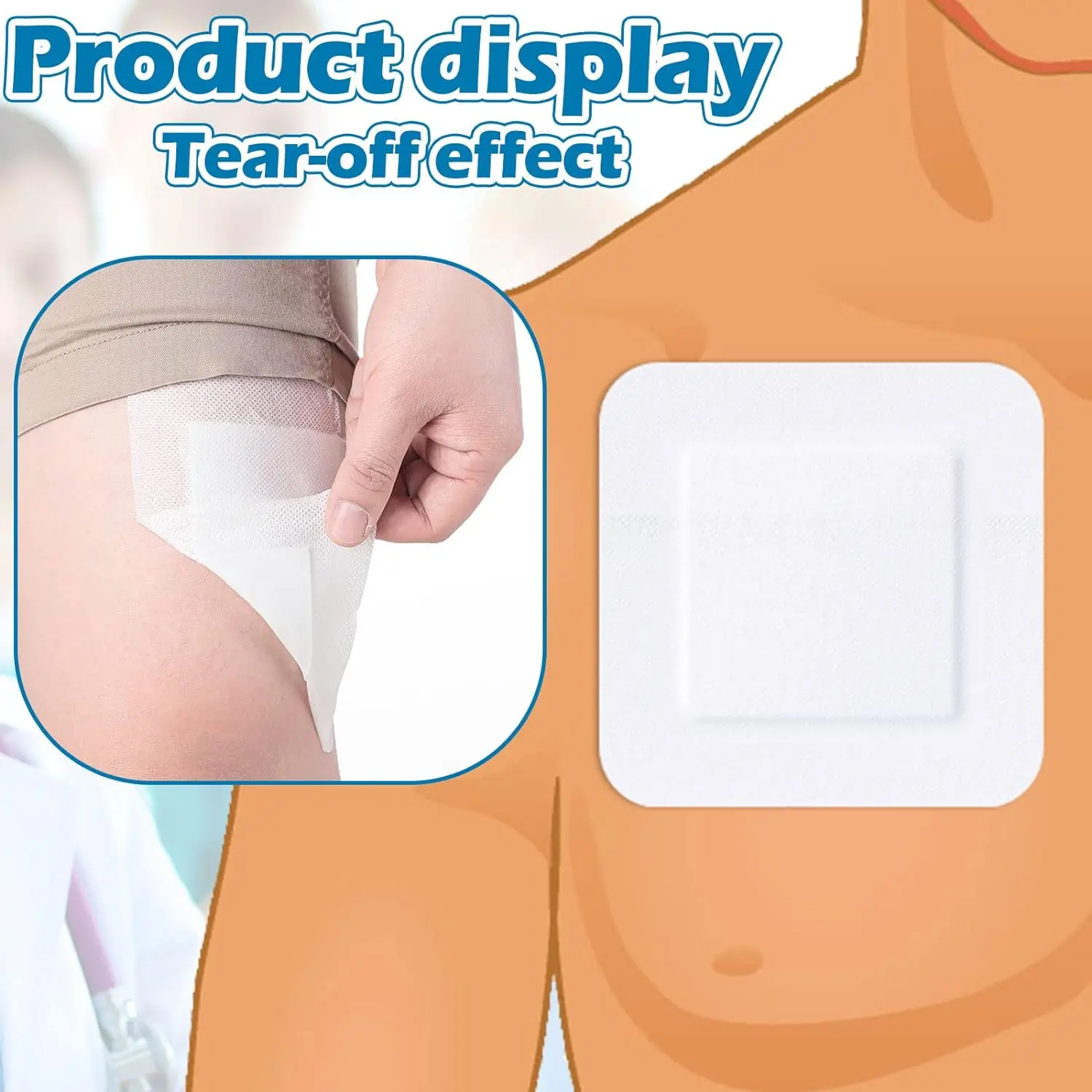 Disposable Medical Non-Woven Self-Adhesive Wound Dressing Band Aid Bandage