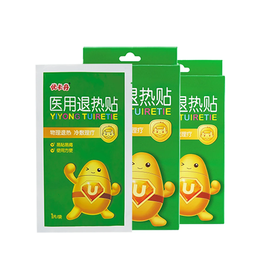 
YouKaDan Medical cool gel patch fever reduce adhesive cold sheet temperature reducing cooling gel patch for baby 