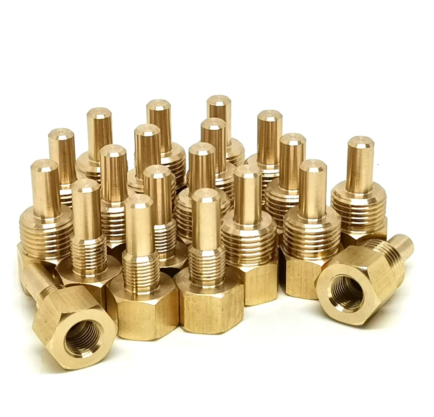 brass threaded sleeve brass sensor sleeve brass sensor sleeve for NTC