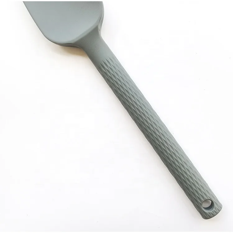 Wholesale New Pattern Printing Heat Resistant Non Stick Silicone Spatula Nylon Handle For Cake Baking Spatula