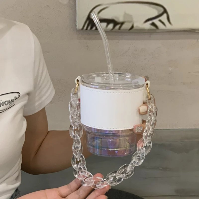 Home office series girls cold brew coffee cup wholesale potable bottle set sippy sleeve cup