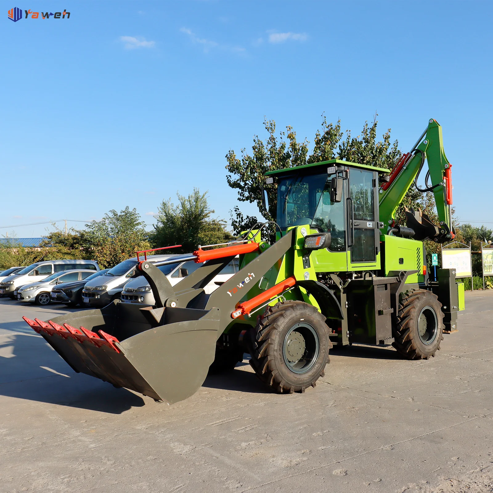 Yaweh 20-40 retroexcavadora new holland small mini tractor front end tlb machine loader backhoe machine 2 ton  tlb for sale