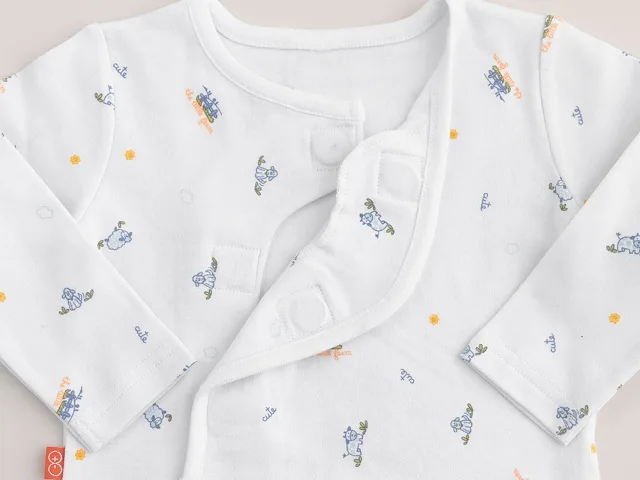 OEM комбинезоны для новорожденных, комплект магнитных детских комбинезонов из хлопка и льна, унисекс, Модный новый дизайн, Детские магнитные комбинезоны с принтом