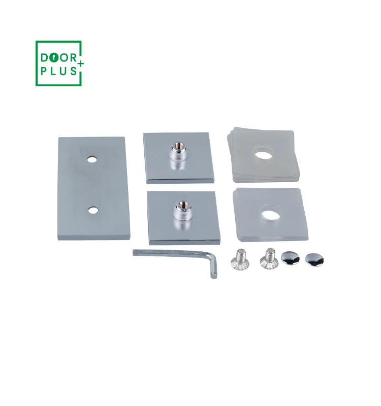 Doorplus Market 45*45mm польский хромовый Твердый латунный квадратный стеклянный кронштейн офисный экран разделительный зажим