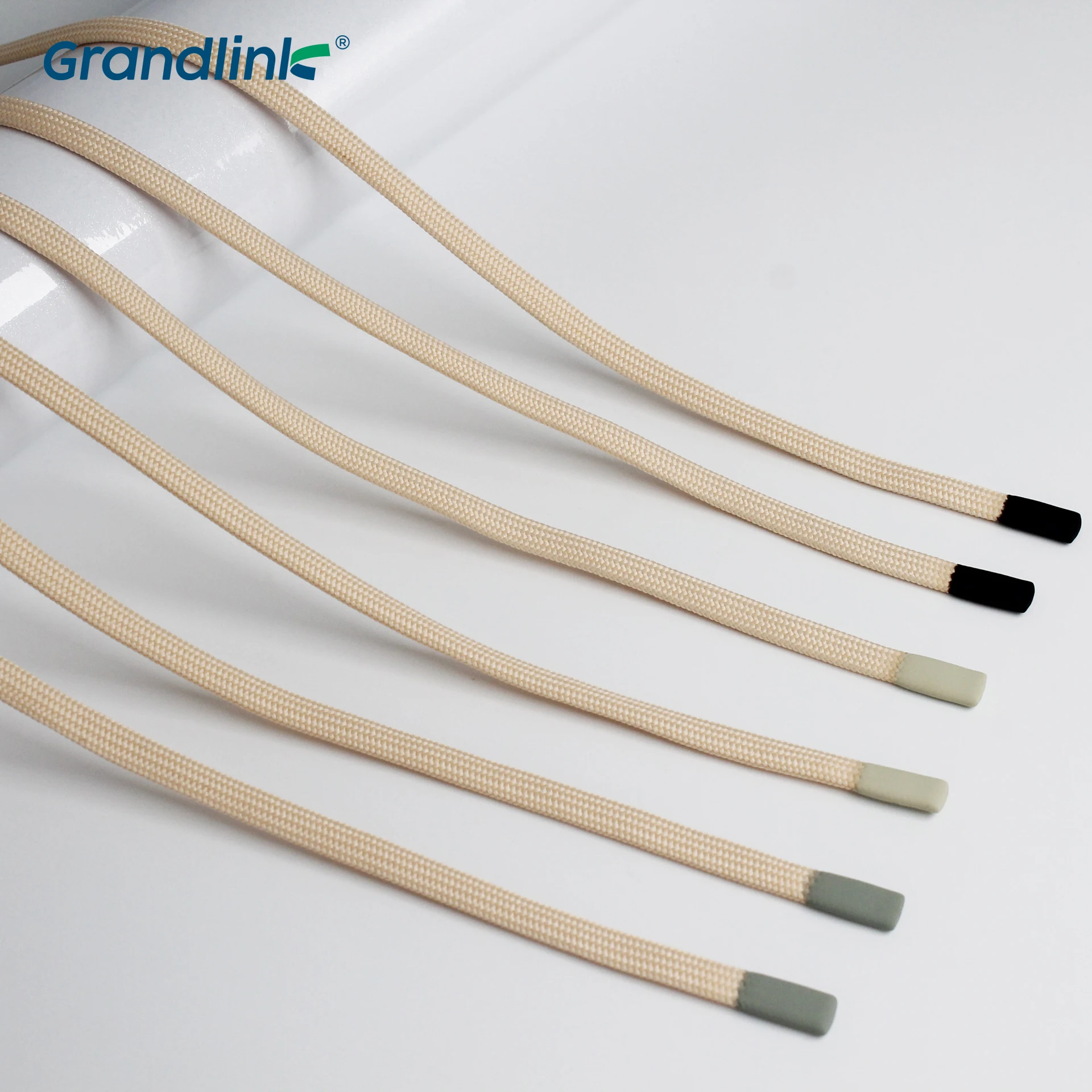 Eco-friendly Material Rope Drawstring Cord Silicone Rubber Tip Sustainable Design Drawcord