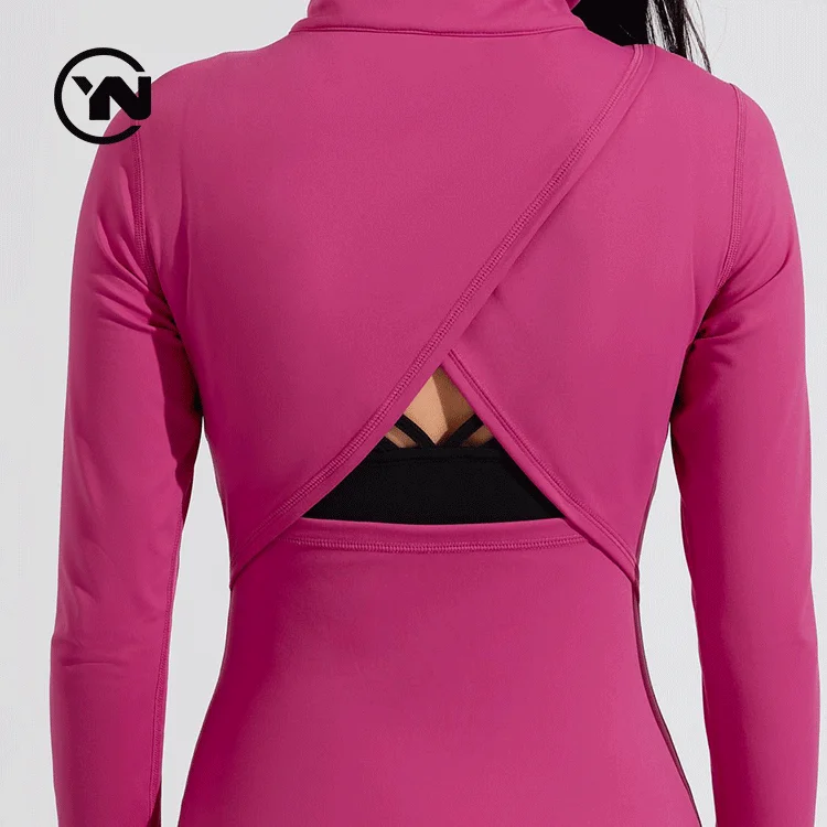 Lulu Zip Long Sleeve Yoga Jackets Plus Size Sports Yoga Tops Womens Running Coats Workout Wear Gym Fitness Sports Casual