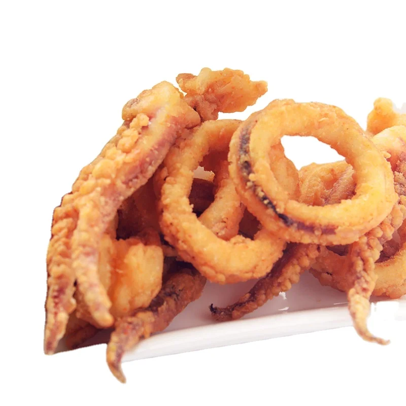 Professional manufacturer seafood frozen breaded fish frozen squid tentacles and rings fried squid