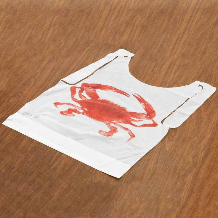 restaurant waiters uniform bib apron lobster bib Disposable seafood bibs