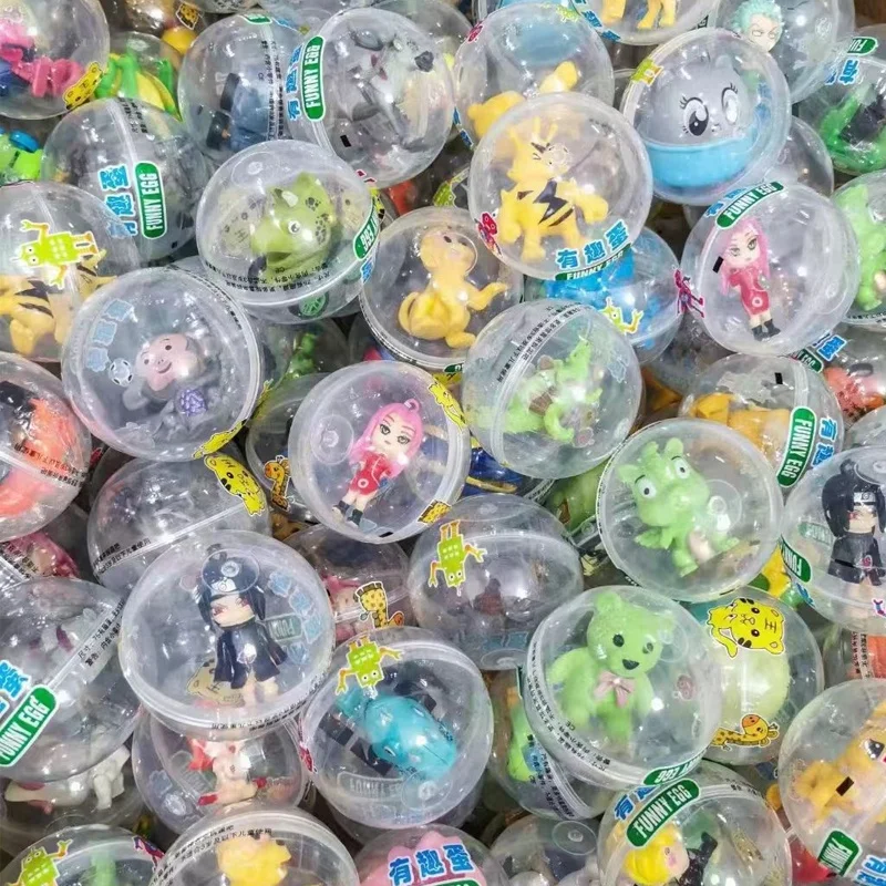 Classic 75MM PP Plastic Egg Gashapon Capsule Toys Unisex Kids Vending Machine Ball Gift Playing Bulk Capsule Machine Plastic