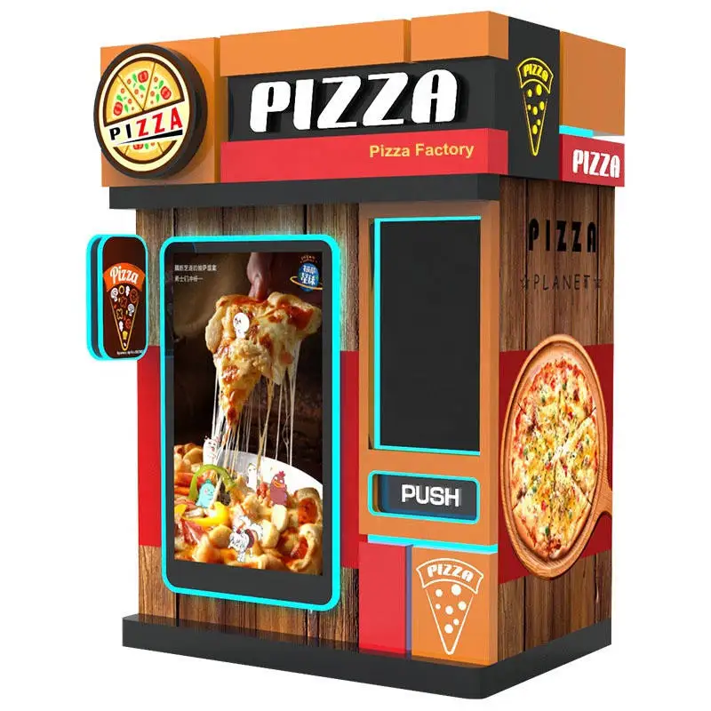 Machines Pizza Auto Express For Cartoon Pizza Vending Machine With Infrared Oven Pizza Vending Robot Intelligent