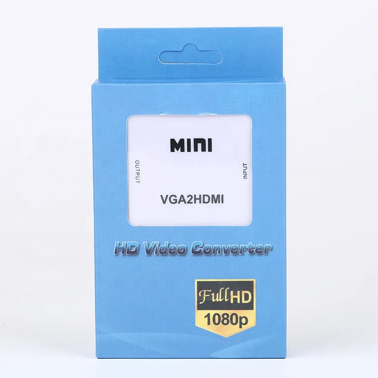 Mini VGA to HD Converter Adapter Full HD1080P Converter for PC Laptop Converter