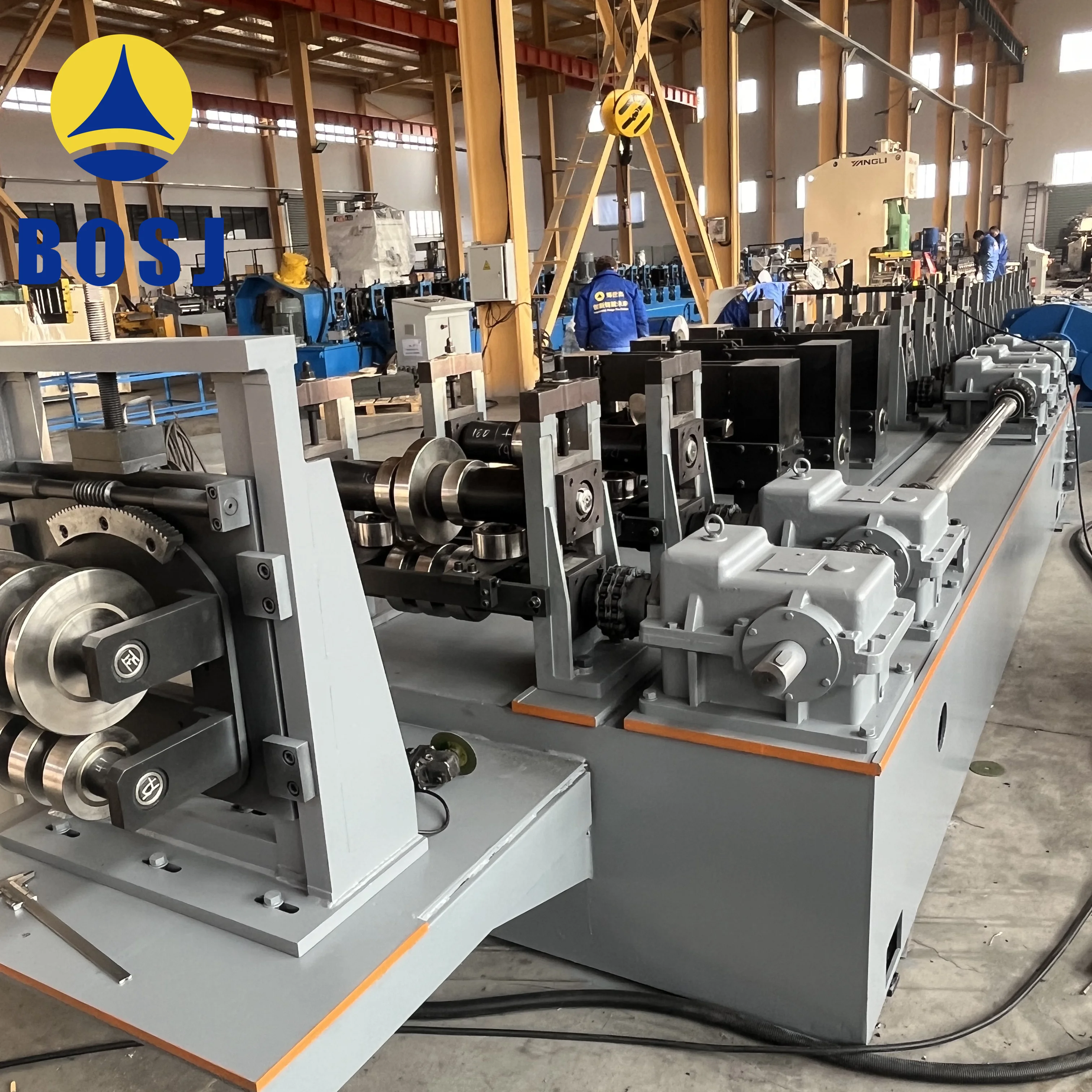 BOSJ Solar Panel Strut Channel Unistrut C Channel photovoltaic support roll forming machine