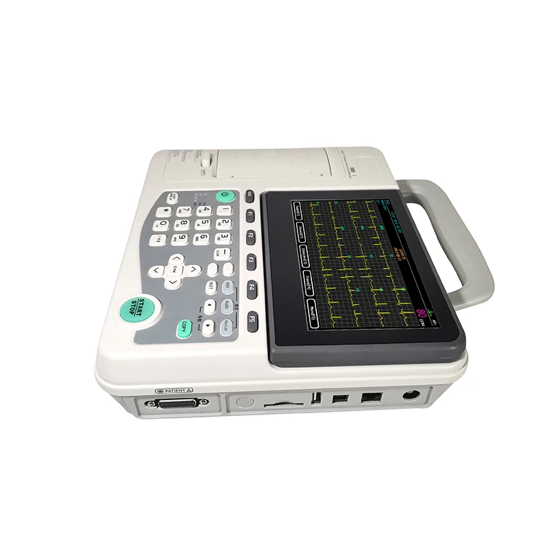 Portable ecg digital printer ekg device 12 channel ecg machine