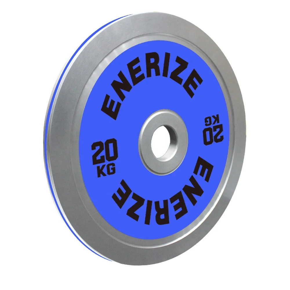 Full color plated steel sheet gym weight plate powerlifting nickel plated calibrated weight plate steel Barbell Plates