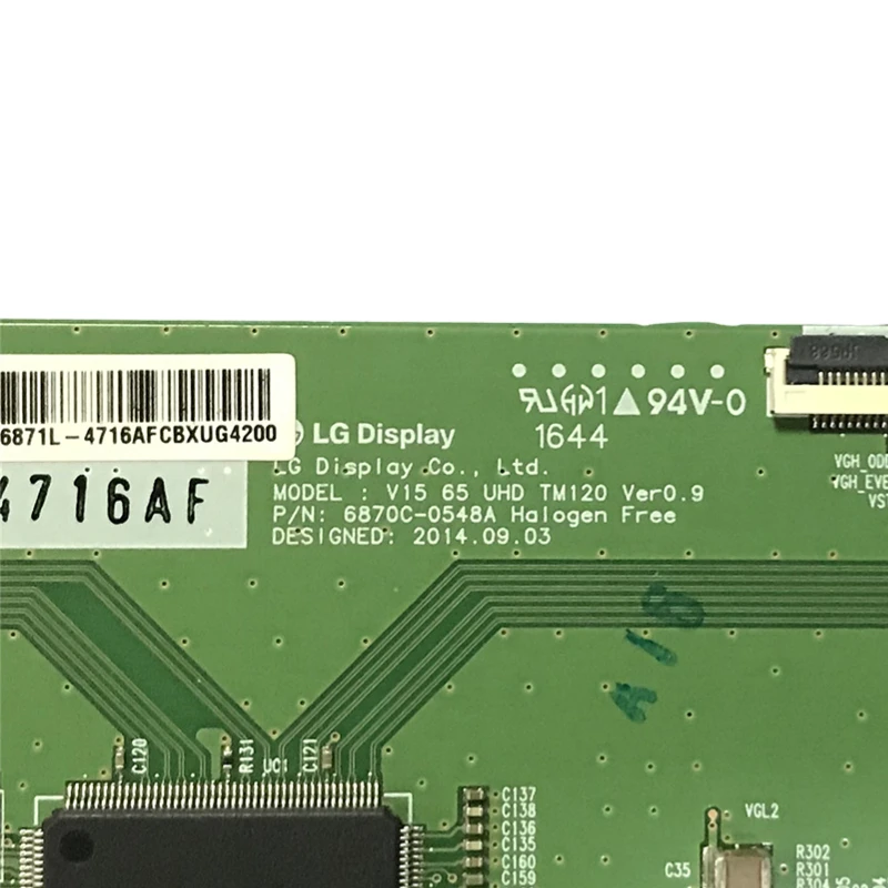 6870C-0548A for 43' 49' 65' TV Original Equipment TCON Board 6870C Logic Board LG TV Tcon Board LG V15 65 UHD apollo15 ver0.4