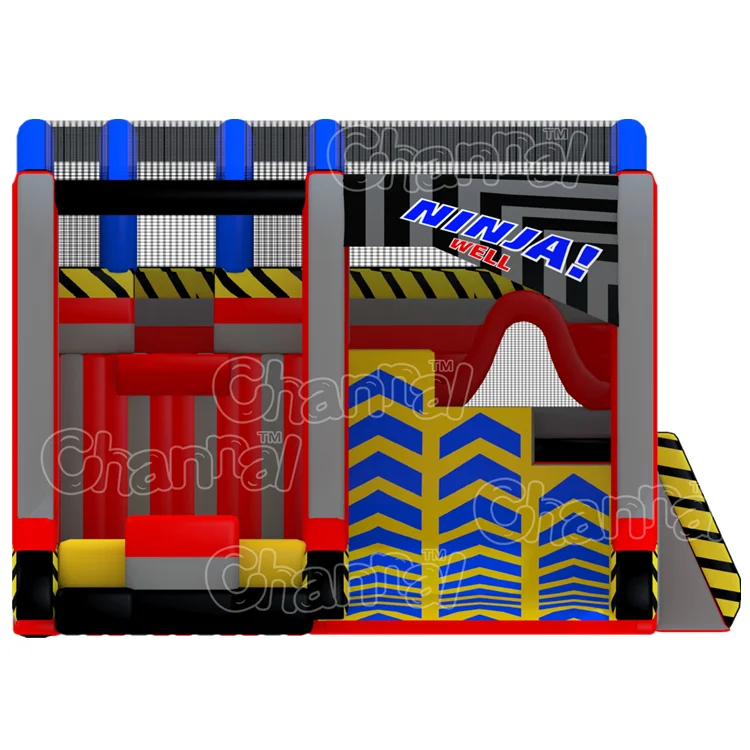 Inflatable Warped Wall/ Inflatable Ninja Wall/ Inflatable Ninja Warrior obstacle course for sport game