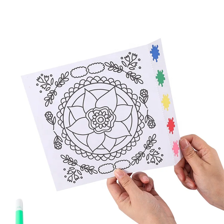 2024 DIY Education Drawing Toys and water color magic pigments  doodle painting book for kid