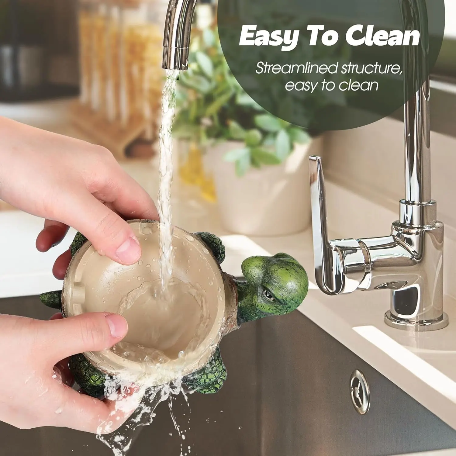 Home Office Porch Patio Decorations Waterproof Ash Tray Personal Funny Resin Turtle Ashtray with Lid