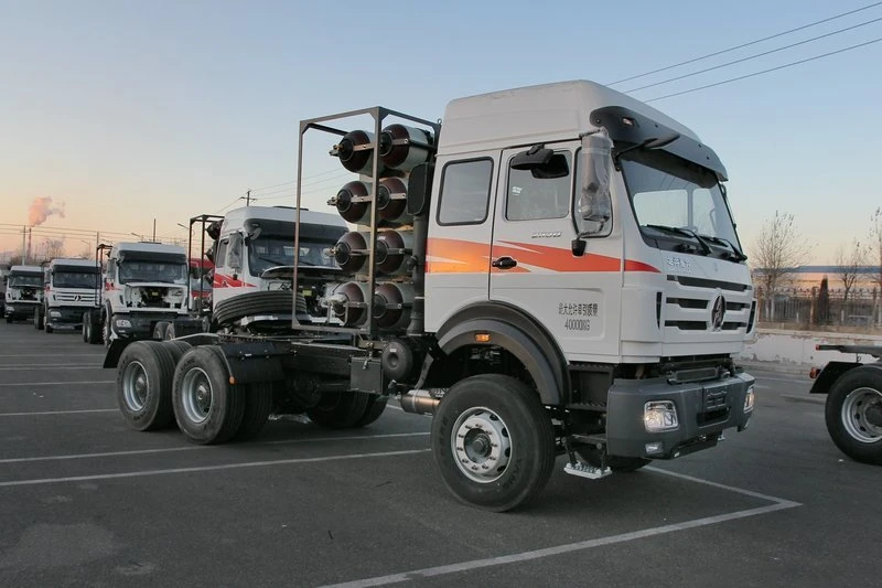 Used BEIBEN tractor truck tractor head CNG LNG 380hp 420hp  6x4 10 wheels with better price