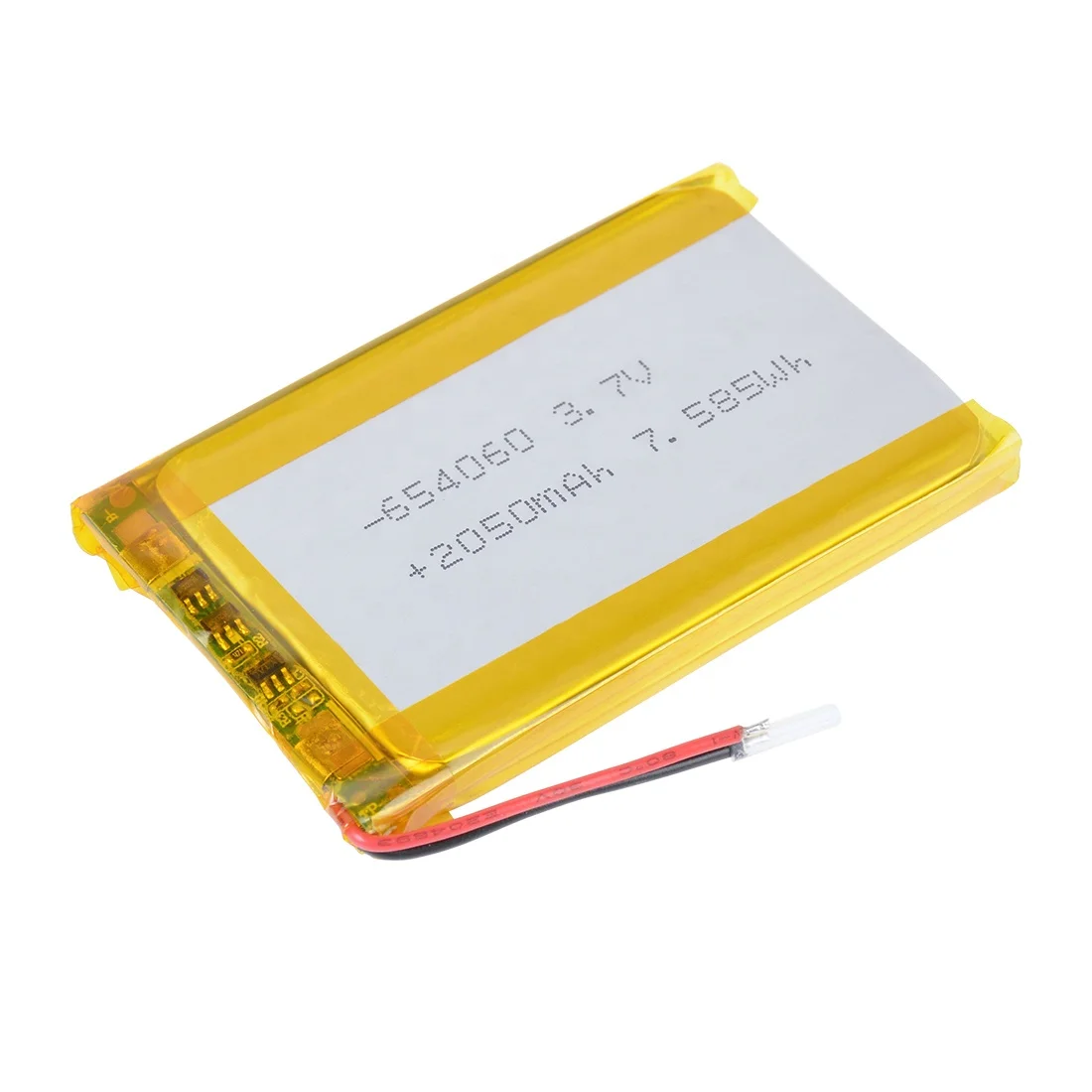 Customized Rechargeable  3.7V 2000Mah 2050Mah 2500Mah 3000Mah Li Lithium Polymer Pouch Batteries Lipo Battery with kc