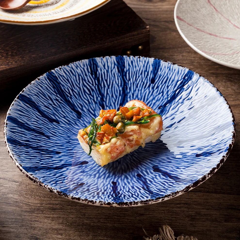 2020 г., лидер продаж, керамические тарелки, фарфоровые тарелки в японском стиле для ресторана