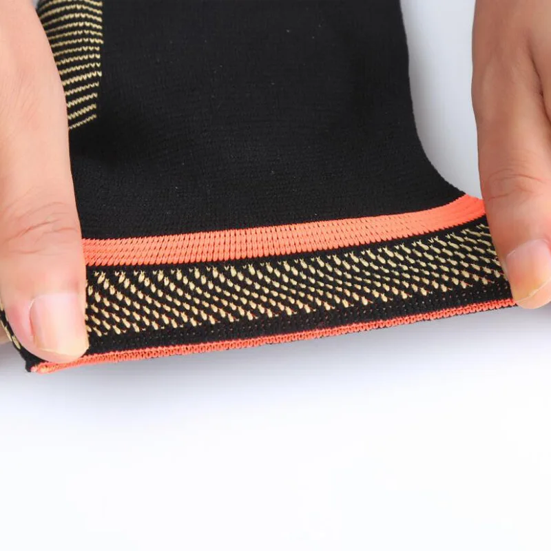 Sport Foot Sleeve Knitting Support Heel And Plantar Fascia Copper Infused Compression Ankle Brace