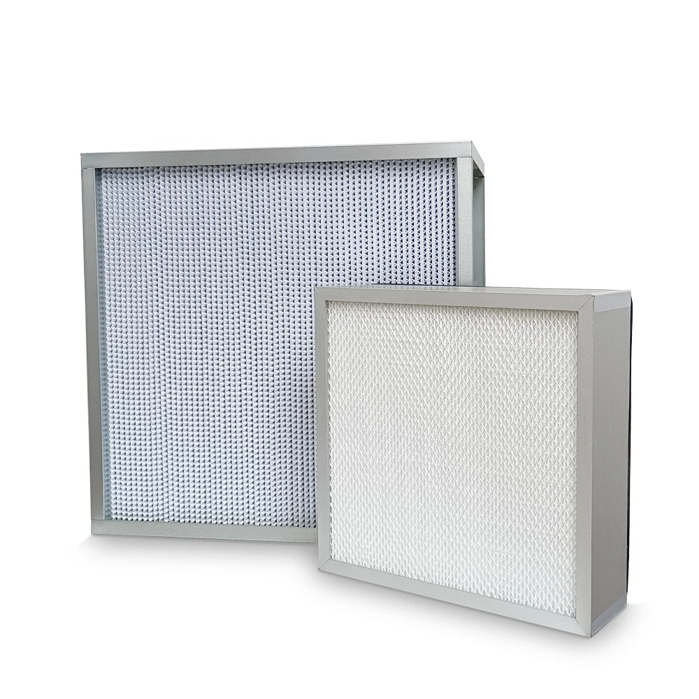 Large Laminar Flow Hood Pleated H13 HEPA Filter H14 For Mushroom hepa flow laminar FFU 0.3 Micron 99.99% Clean Room
