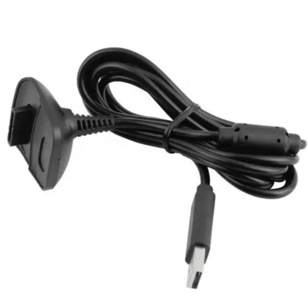 USB Charge Cable for XBOX 360 Slim Wireless Game Controller Charging Cord Wire Cable for Xbox360 Joystick Black/Grey