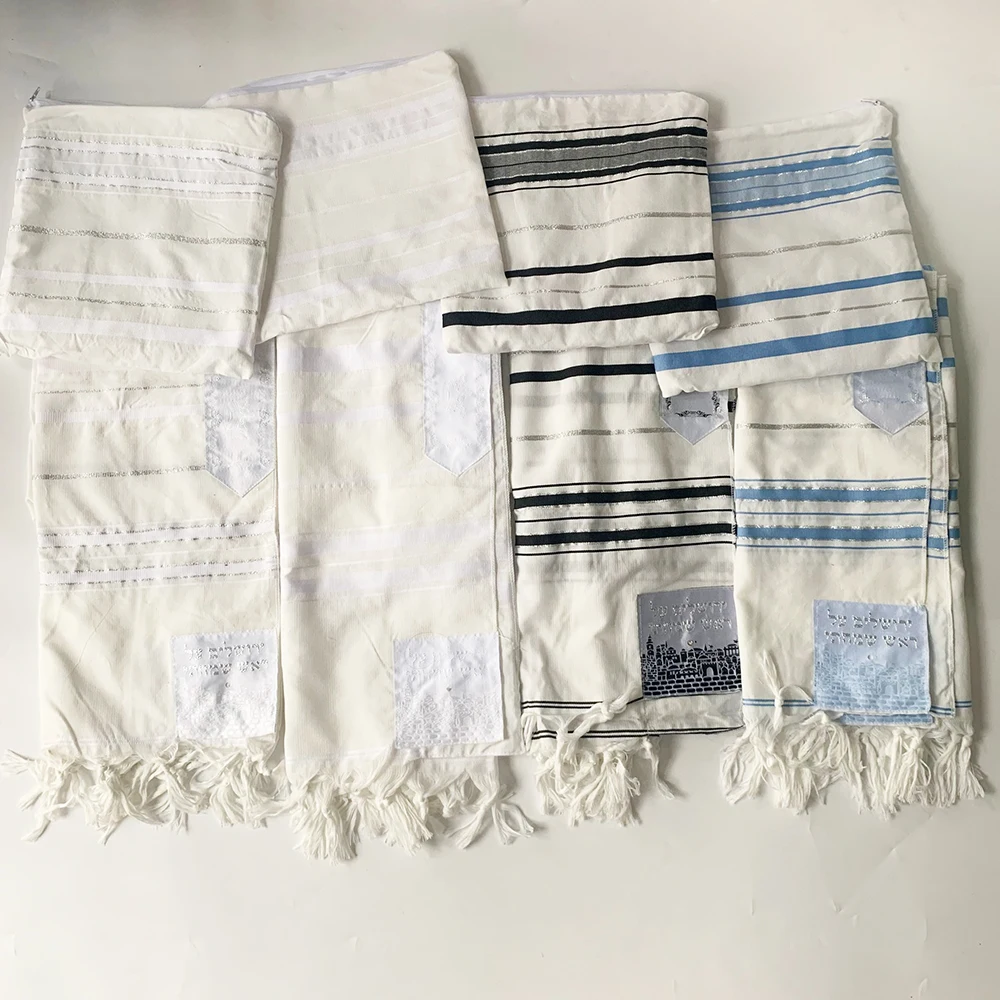 4 вида цветов 100*130 см оптовая продажа от производителя; 4 вида цветов talit jerusal de Израиль еврейская шали для молитвы еврейской шарф tallit