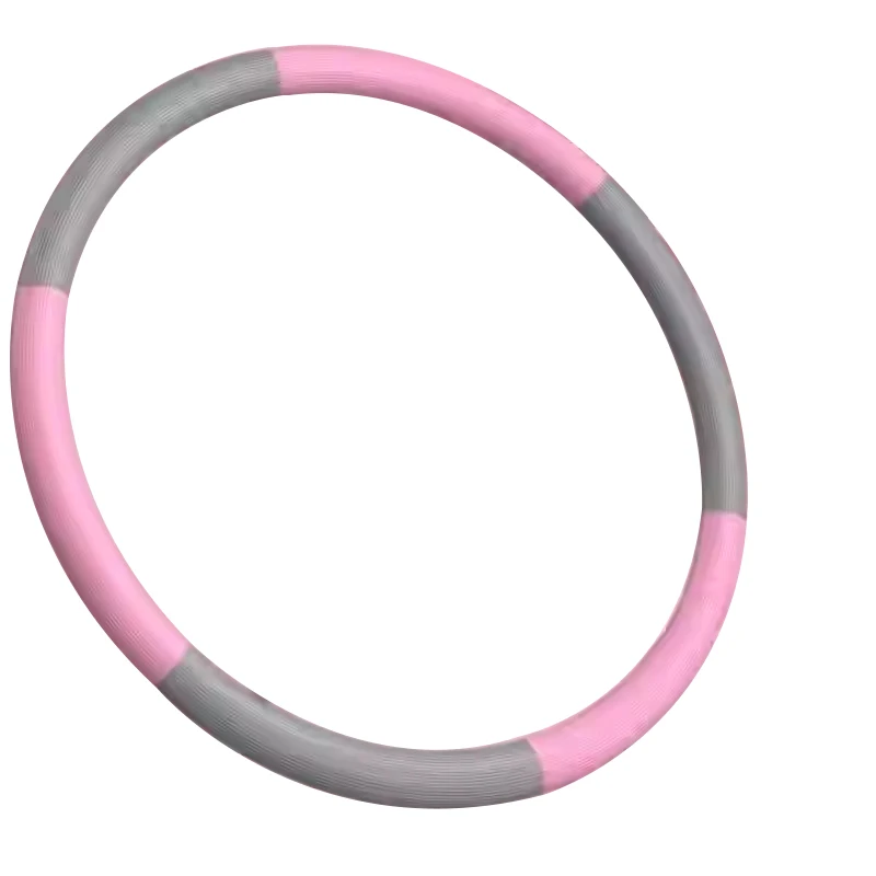 Adjustable Detachable Fitness Stainless steel Hula Ring Circle Weighted Exercise Hoop workout equipment 36 inch