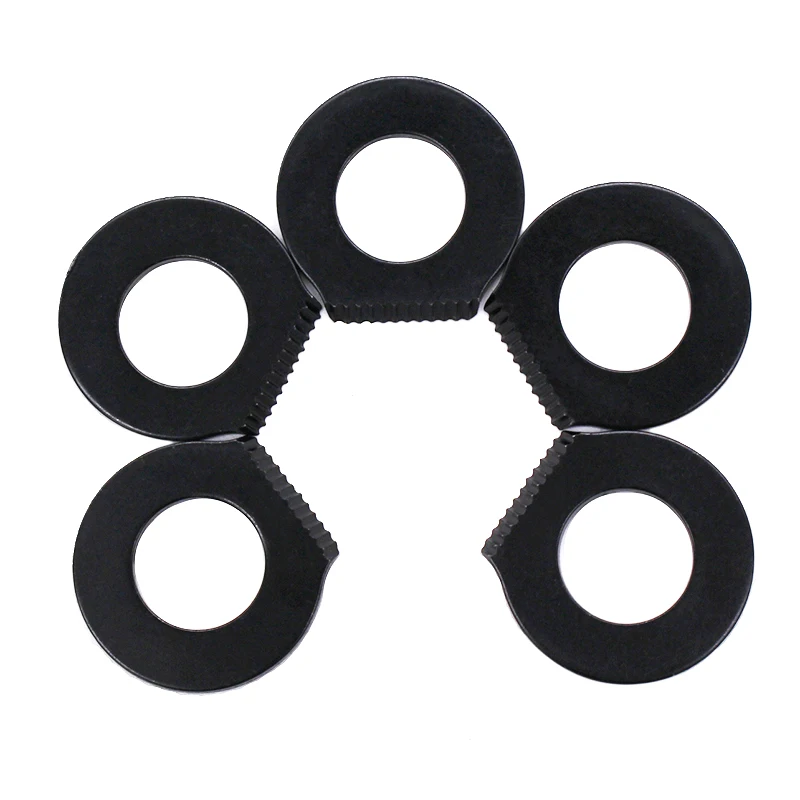 Black Painted Eye Serrated Scraper Flint Steel Fire Starter Striker for Bracelet Keychain