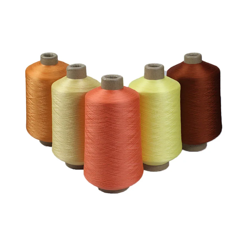 PA 6 Seamless 50D/24f Nylon 6 DTY Lace Fiber S Z Textured Twist Raw Filament Fancy Yarn for Sewing and Weaving