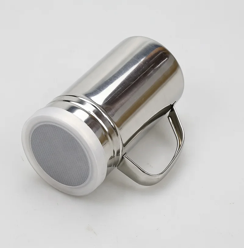 Stainless Steel spice jar Chocolate Shaker Cocoa Flour Coffee Sifter Coffee Powder Spray Tools With Lid