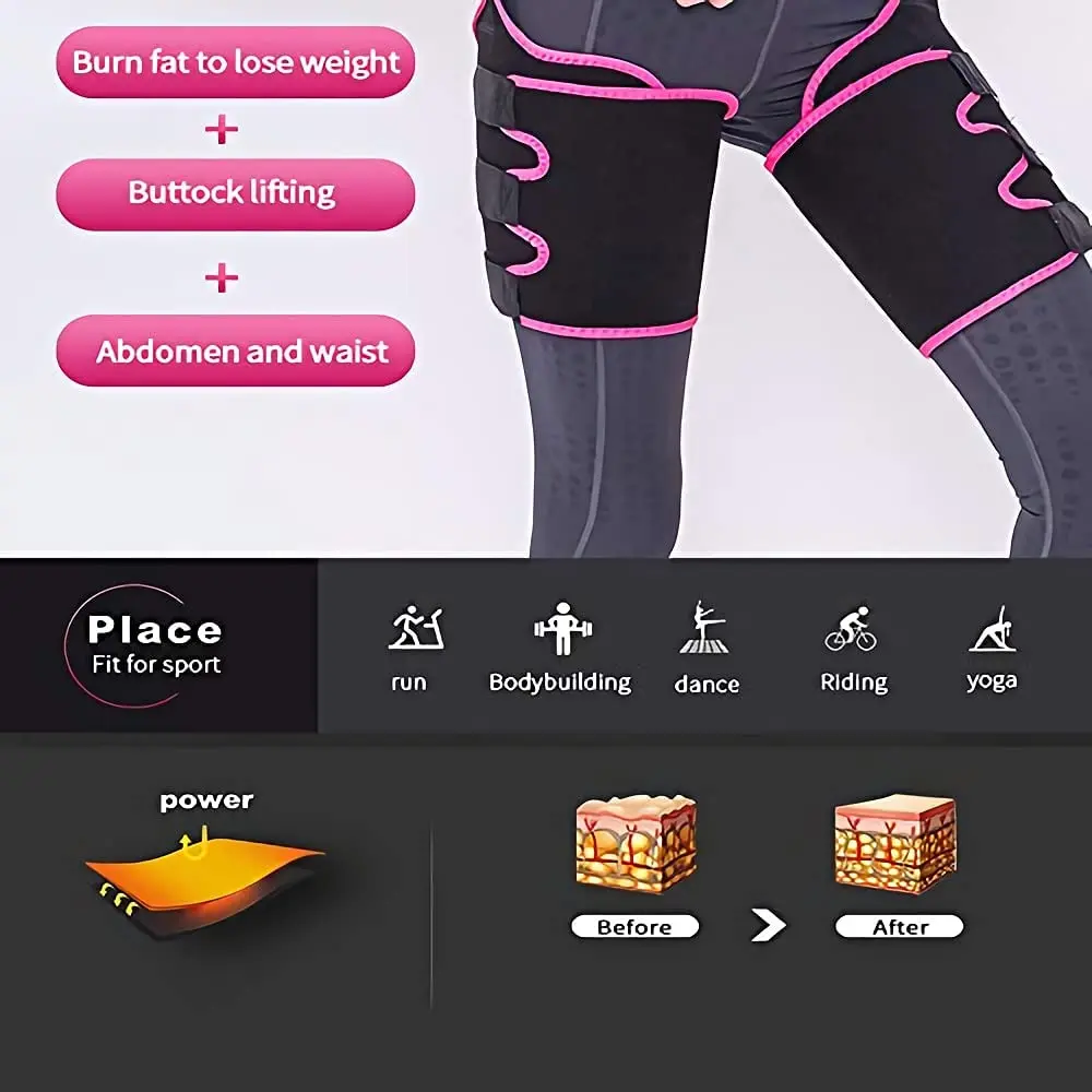 3-в-1 с завышенной талией тренер бедра триммер и подтяжка ягодиц с регулируемым, стойкая краска для усиления цвета бровей для похудения, пояс для поддержки