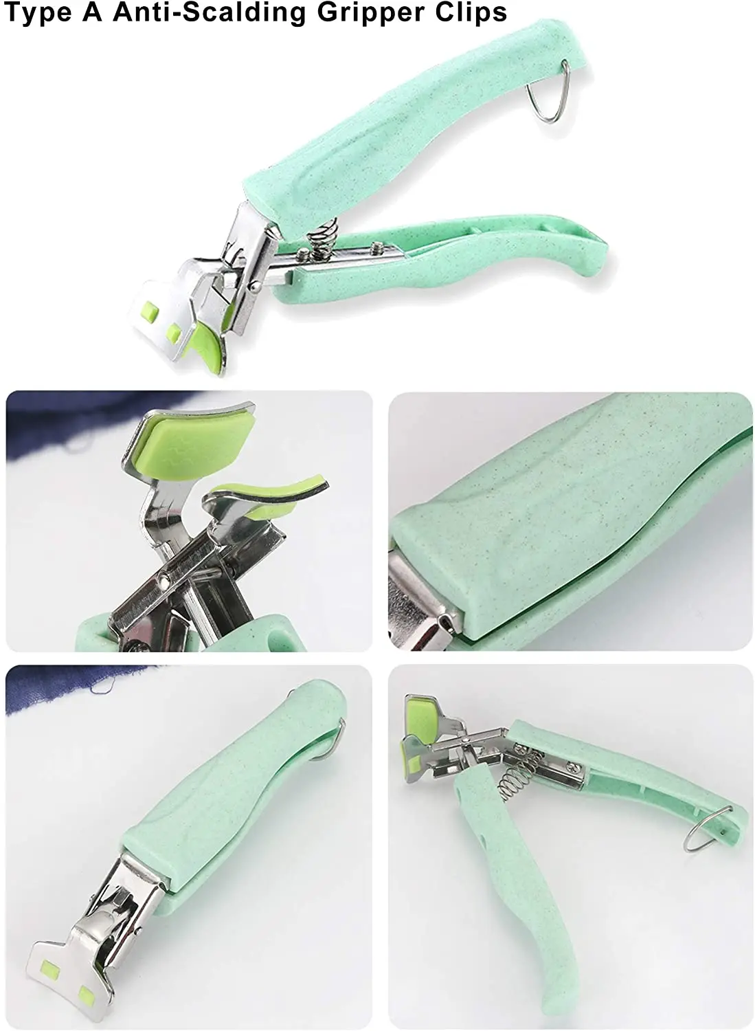 Hot Sell Kitchen Stainless Steel Anti-Hot Tongs Dish Plates Bowl Clips Stainless Steel Bowl Pot Pan Gripper