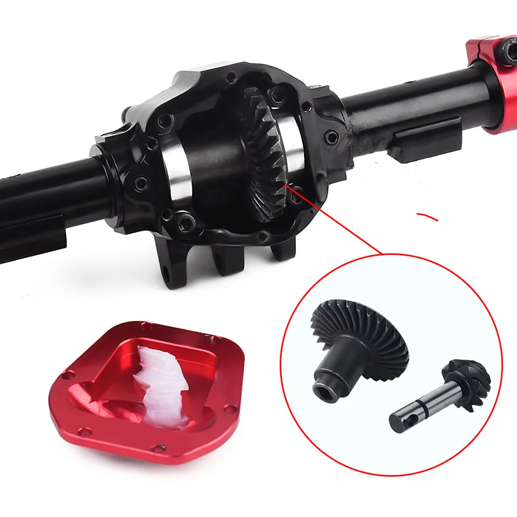 RC Car CNC Metal Front / Rear Axle with Protector for 1:10 RC Crawler Car Axial SCX10 II 90046 90047