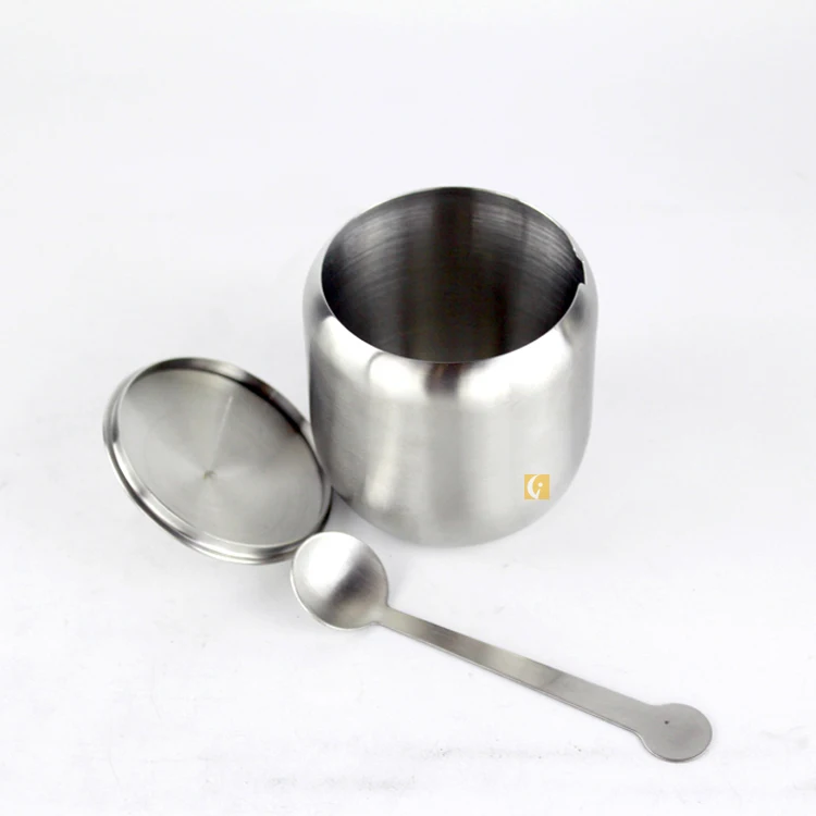 
Creative European 304 stainless steel seasoning box 3pcs kitchen spice jar set 