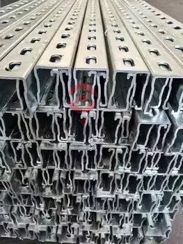 Galvanized Steel Or Stainless Steel   U or C Shaped Strut Channel  Precast Concrete  fixing brackets Channel system