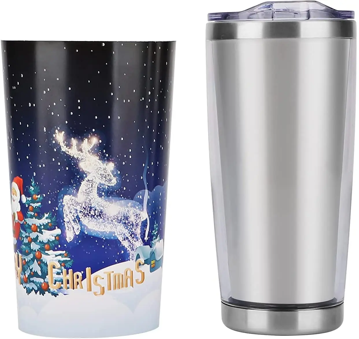 20oz Photo Stainless Steel Tumbler Vacuum Insulated Cups Double Wall DIY Photo Coffee Mugs Christmas gift tumbler