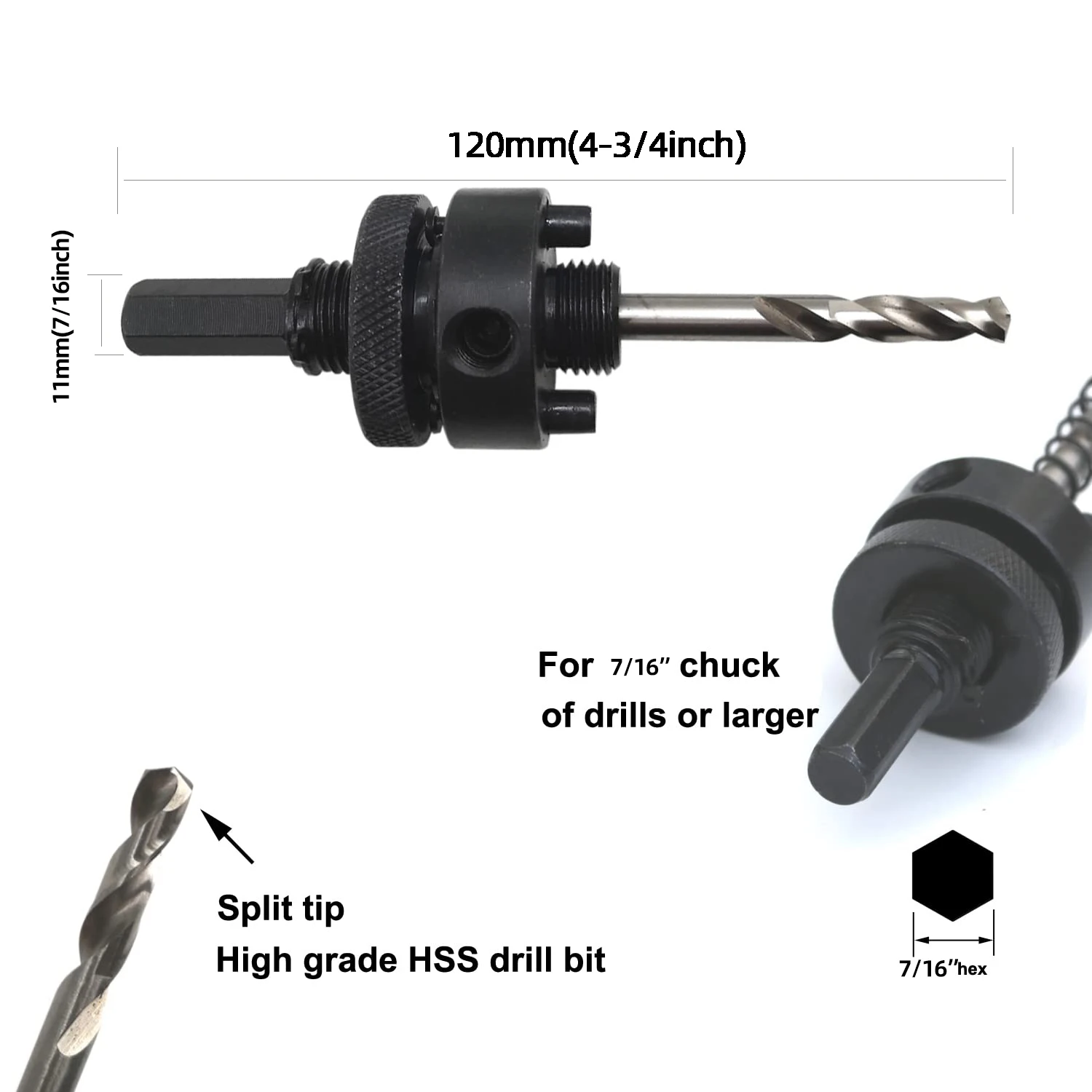 High Universalizable Bi Metal wood Hole Saw Arbor