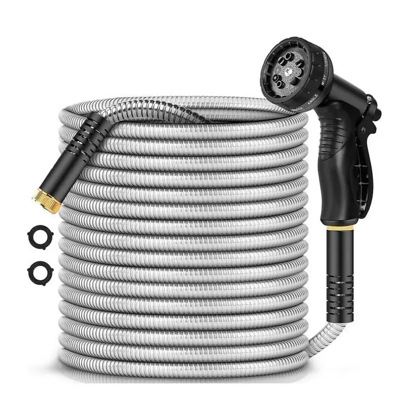 Garden Hoses Water tuyau pvc High Pressure Hose Pipe Irrigation Suction Watering Plastic Reel Rubber Retractable Water Hose