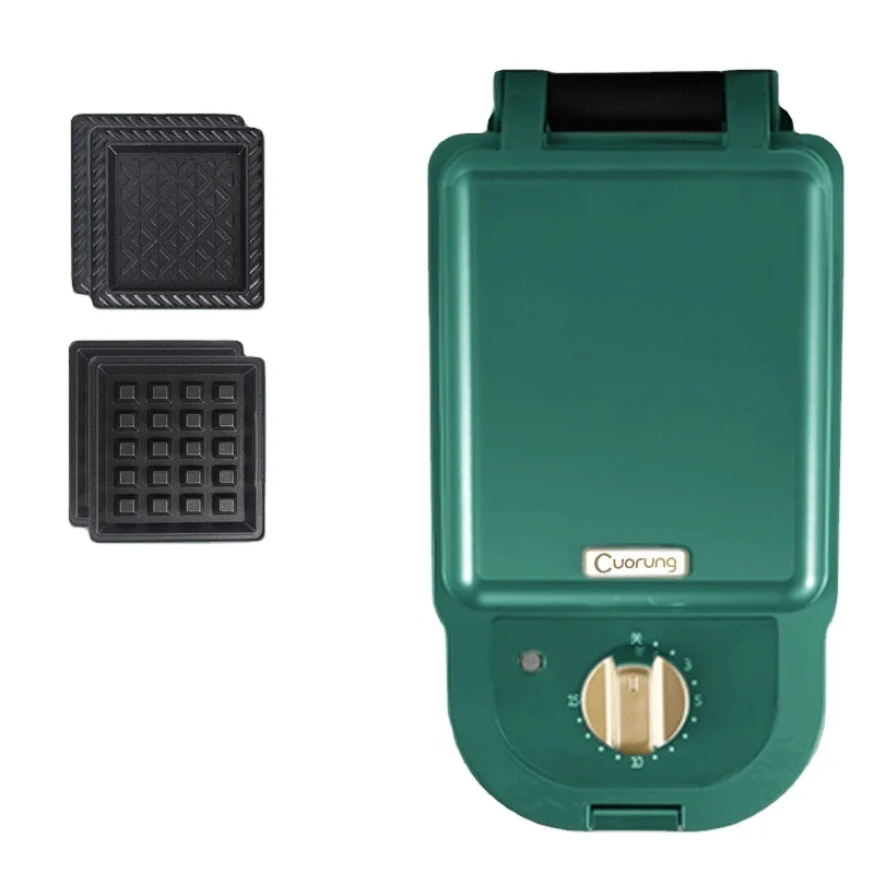 Double-Sided Heating temperature controlled detachable Non-stick Grill 3-in-1 Sandwich Maker