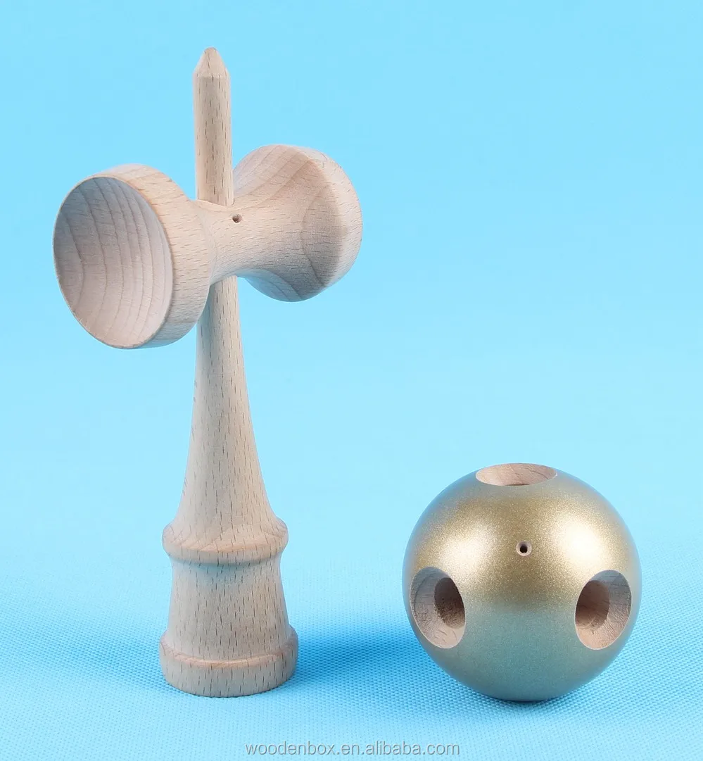 High Quality Six Hole Beech Wooden Kendama Toy For Wholesale