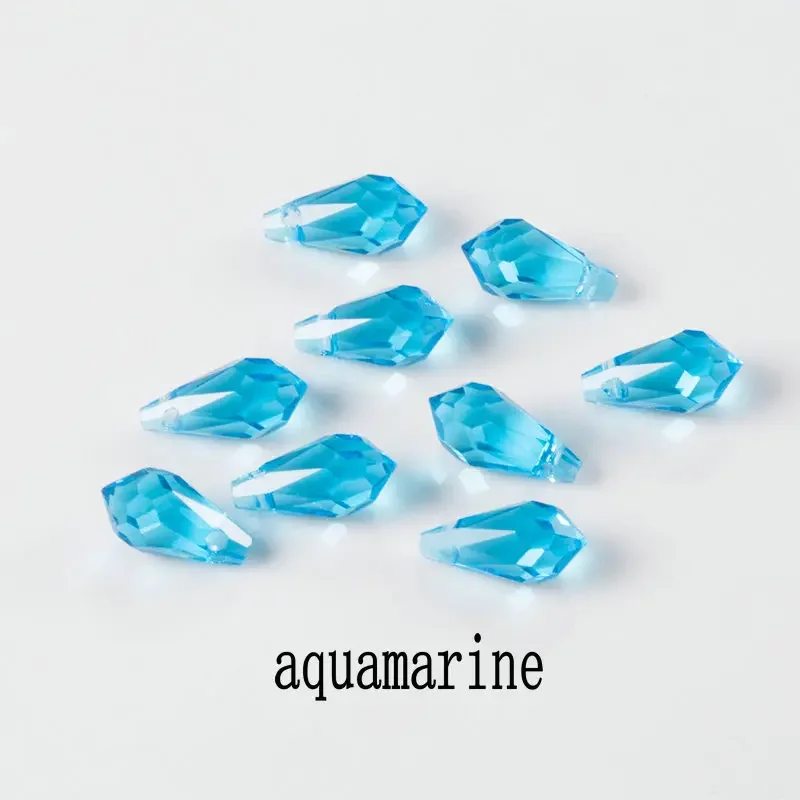 Best Sell Crystal Tear Drop Shape Beads Glass Beads  Loose Spacer Round Beads For Jewelry Making DIY multiple  Colors