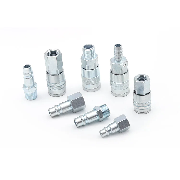 
Big flow rate USA Milton type NM04-SM-04 series Carbon steel with nickel plated Pneumatic air quick release coupler 