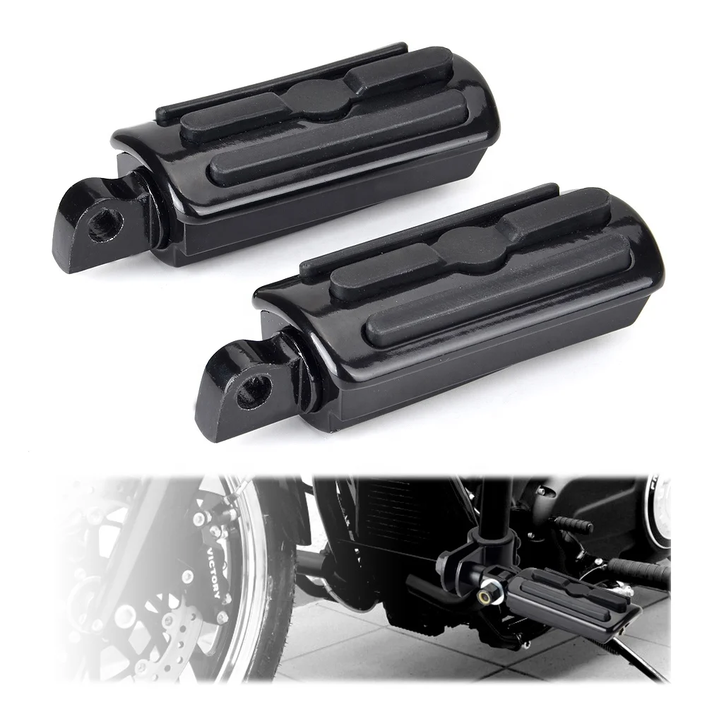 Universal 10mm Motorcycle Highway Pegs Foot Pegs Foot Rest Fits For Harley Models with Male Mount-style Foot Pegs Supports