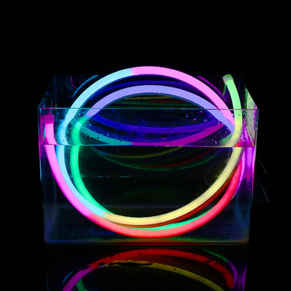 Custom RGB Led neon  8mm Waterproof IP67 LED Flexible Neon Strip Light 14W 12 24V Led Ambient Light for Home