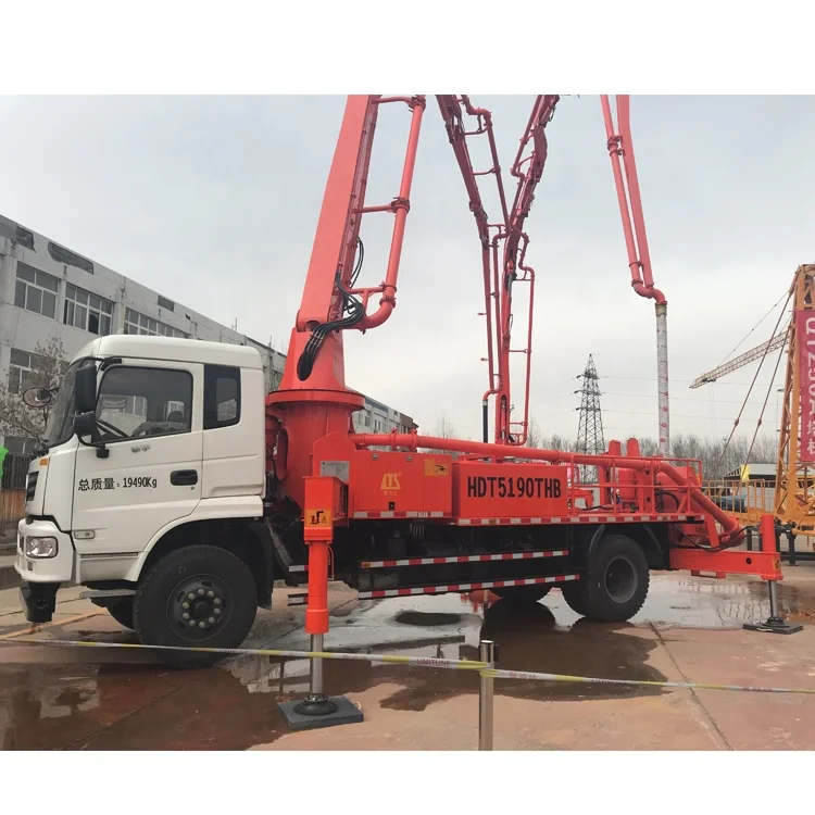 Chinese 25m 48m 52m boom concrete pump trucks