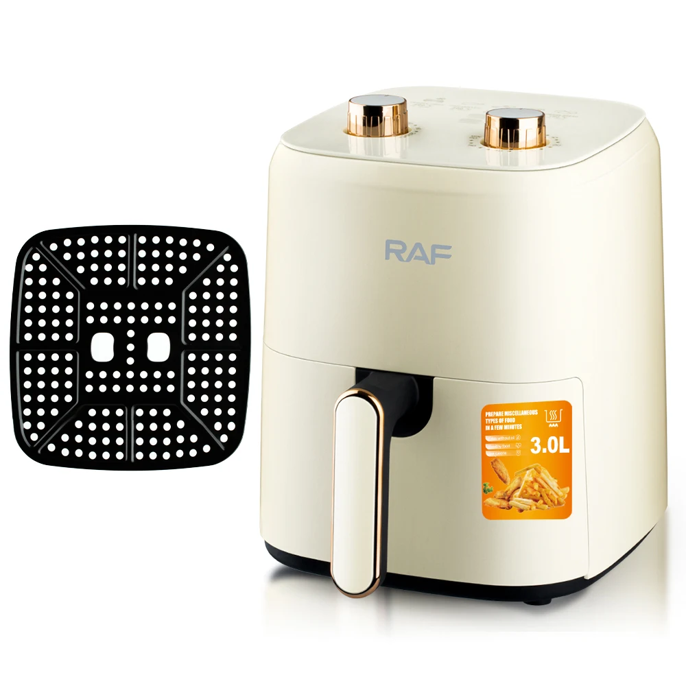 RAF Air Fryer For Kitchen Oil-free Low Fat No-turn Surface Healthy Pattern 360° Cyclic Heating Air Fryer