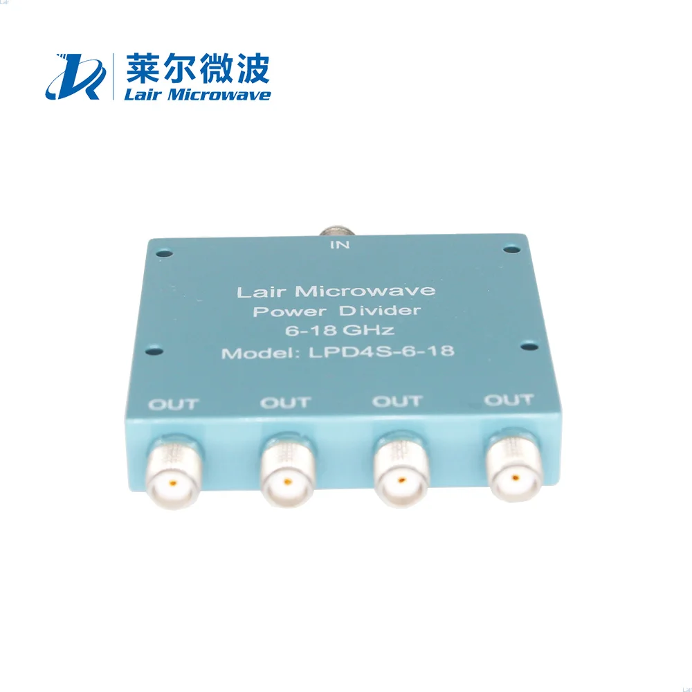 Rf Coaxial 4 way Low Loss Power Divider 6-18 GHz